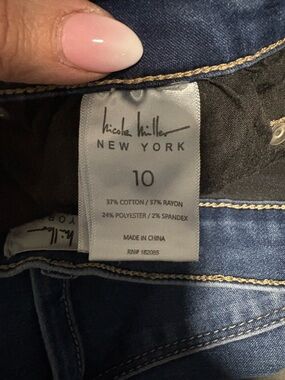 Soho High Rise Skinny Jeans - Medium Blue with Gold Stitching